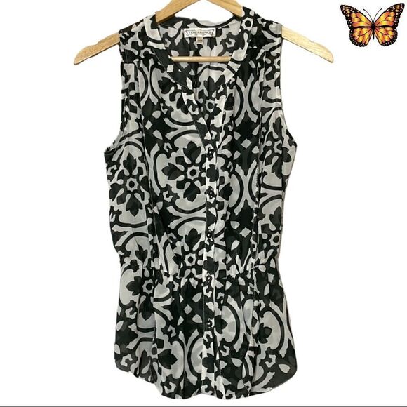 TEMPERANCE Sleeveless Peplum Blouse Size Extra Small - Picture 1 of 10